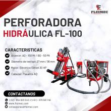 PERFORADORA HIDRAULICA FL - 100 PARA TRABAJOS EN TODO TERRENO ROCOSO 